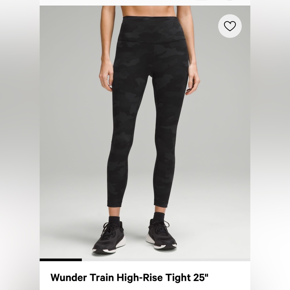 Wunder Train High-Rise Tight 25" //
Heritage 365 Camo Deep Coal Multi // Size 6